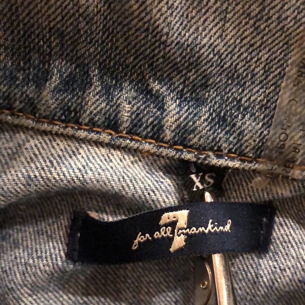 🔹Vintage 7 For All Mankind Jean Jacket Dress - Picture 3 of 4